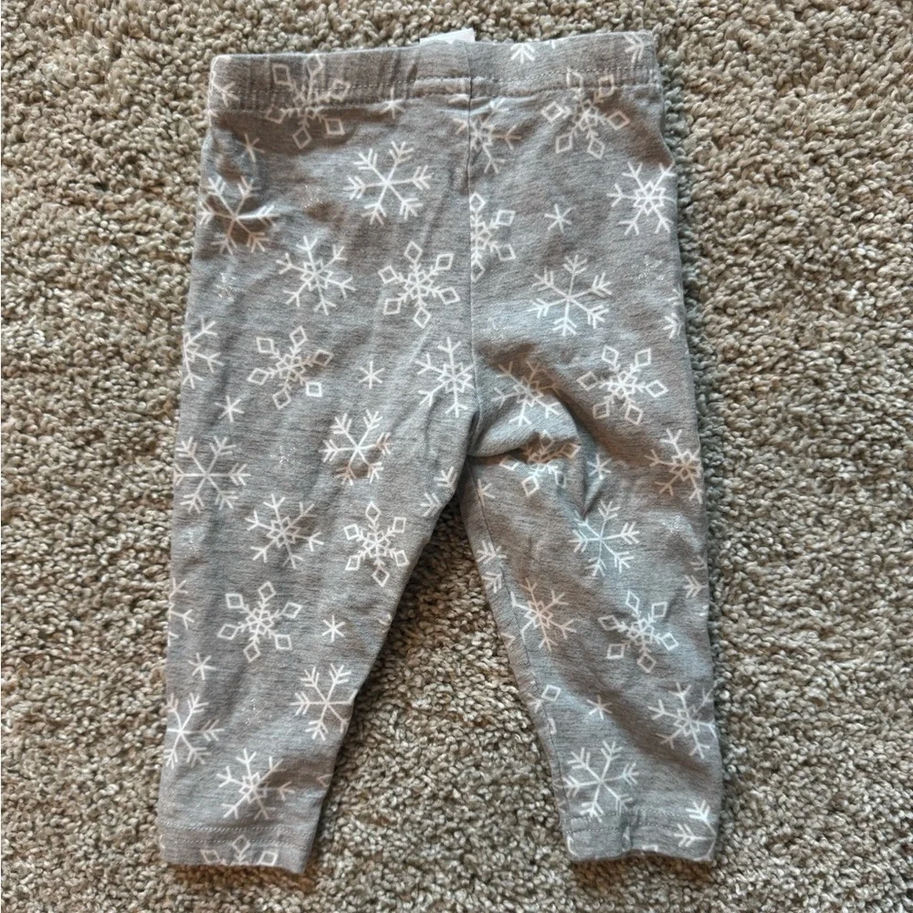 Baby Girl Carter's 2-Piece Polar Bear Fleece Top & Leggings Set size 9 Months